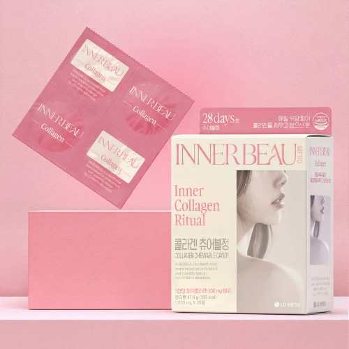 DAISO INNERBEAU Inner Collagen Ritual Collagen Chewable Candy 1,700mg x 28 Tablets (28 Days)