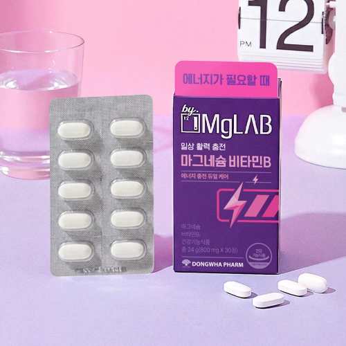 DAISO DONGWHA PHARM BY MAG LAB Magnesium B 800mg x 30 Tablets (30 Days)