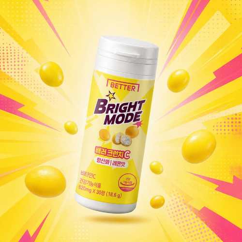DAISO DONGWHA PHARM Better Crunch C Lemon Flavor 620mg x 30 Tablets (10 Days)