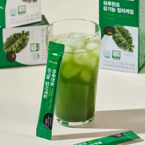 DAISO Hurum One Stick a Day Organic Curly Kale Powder 1g x 15 Sticks (15 Days)