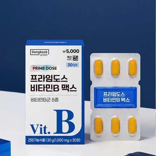 DAISO DONGKOOK PHARMACEUTICAL Prime Dose Vitamin B Max 1000mg x 30 Tablets (30 Days)