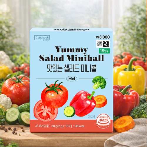 DAISO DONGKOOK PHARMACEUTICAL Yummy Salad Miniball 2g x 15 Sticks (15 Days)