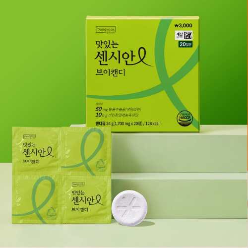 DAISO DONGKOOK PHARMACEUTICAL Delicious Censian V Candy 1700mg x 20 Tablets (20 Days)