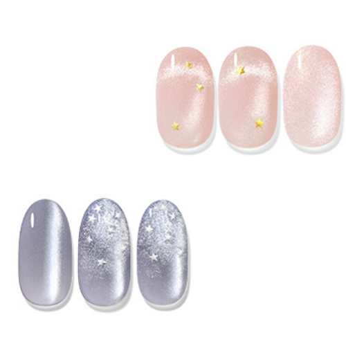 DASHING DIVA Magic Press Glow Log Collection Starflurry + Stella Blue Set