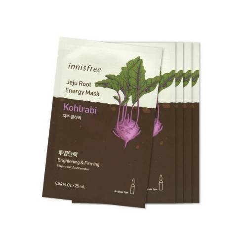 [Clearance] Innisfree Jeju Root Energy Mask [Kohlrabi] 5pcs