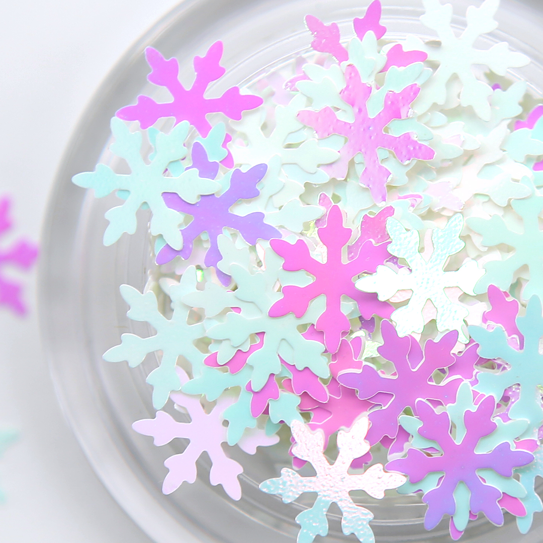 JelloJello Snowflake Queen Nail Glitter for Nail Art 6 Types (GL147~GL152)