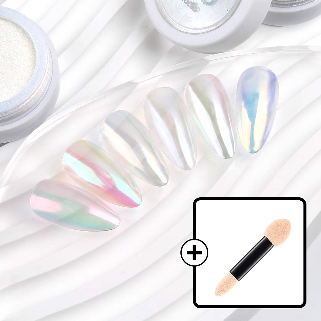 JelloJello Edge Beam Mermaid Ice Nail Mirror Powder 8 Types