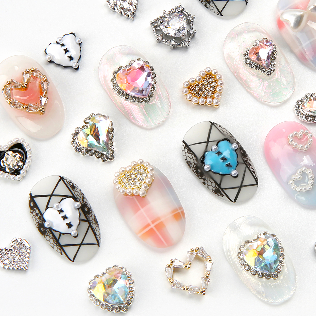 JelloJello Nail Art Heart Parts 40 Types