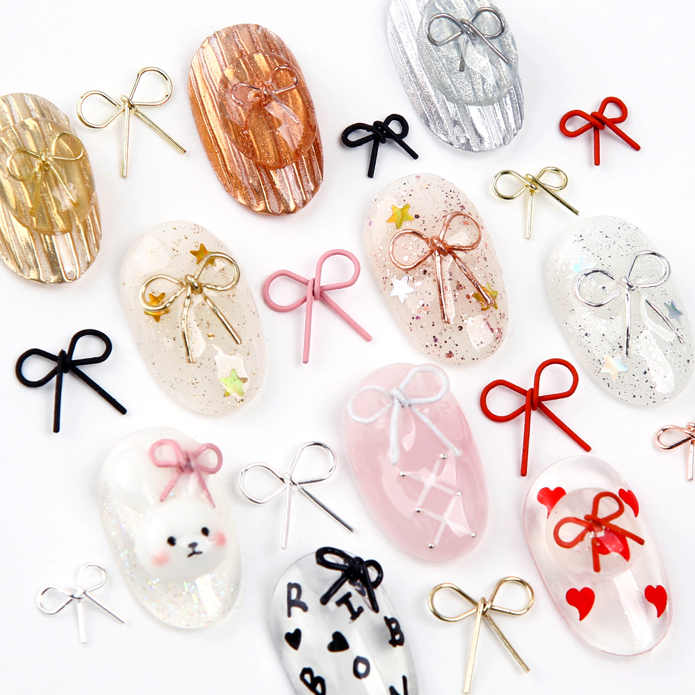 JelloJello Nail Art Wire Ribbon Parts 14 Types