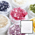 JelloJello Petal Terrazzo Cherry Blossom Spring Nail Glitter 7-Piece Set