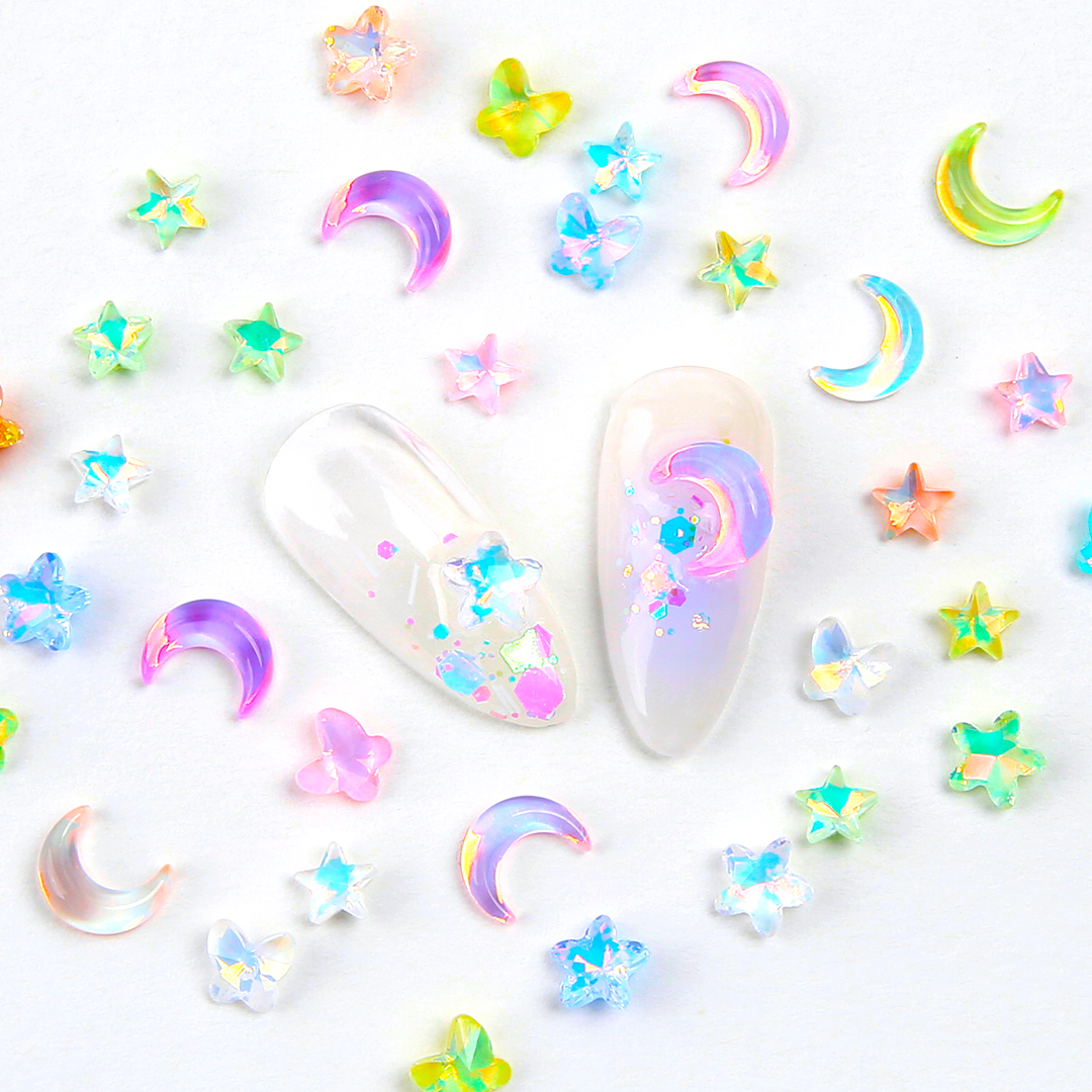 JelloJello Aurora Stone Nail Parts 50pcs