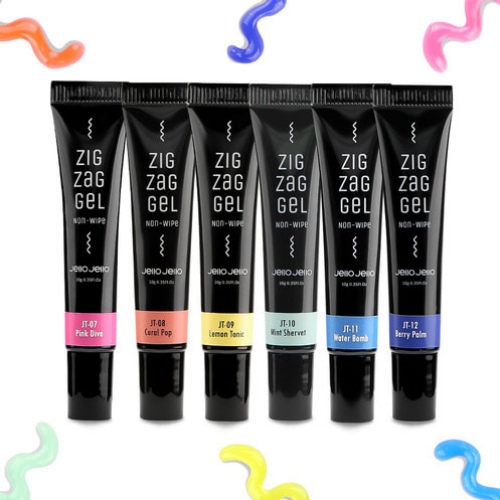 JelloJello 3D Emboss Gel Tube Gel Sculpting Gel Nail Zigzag Gel (JT01–JT49)
