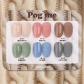 JelloJello Fog Me 6-Piece Set Knit Angora Velvet Glitter Gel Nail (JS09~JS14)