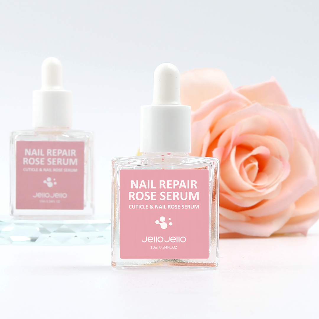 JelloJello Rose Nail Serum Cuticle Oil Care Nourishing Treatment