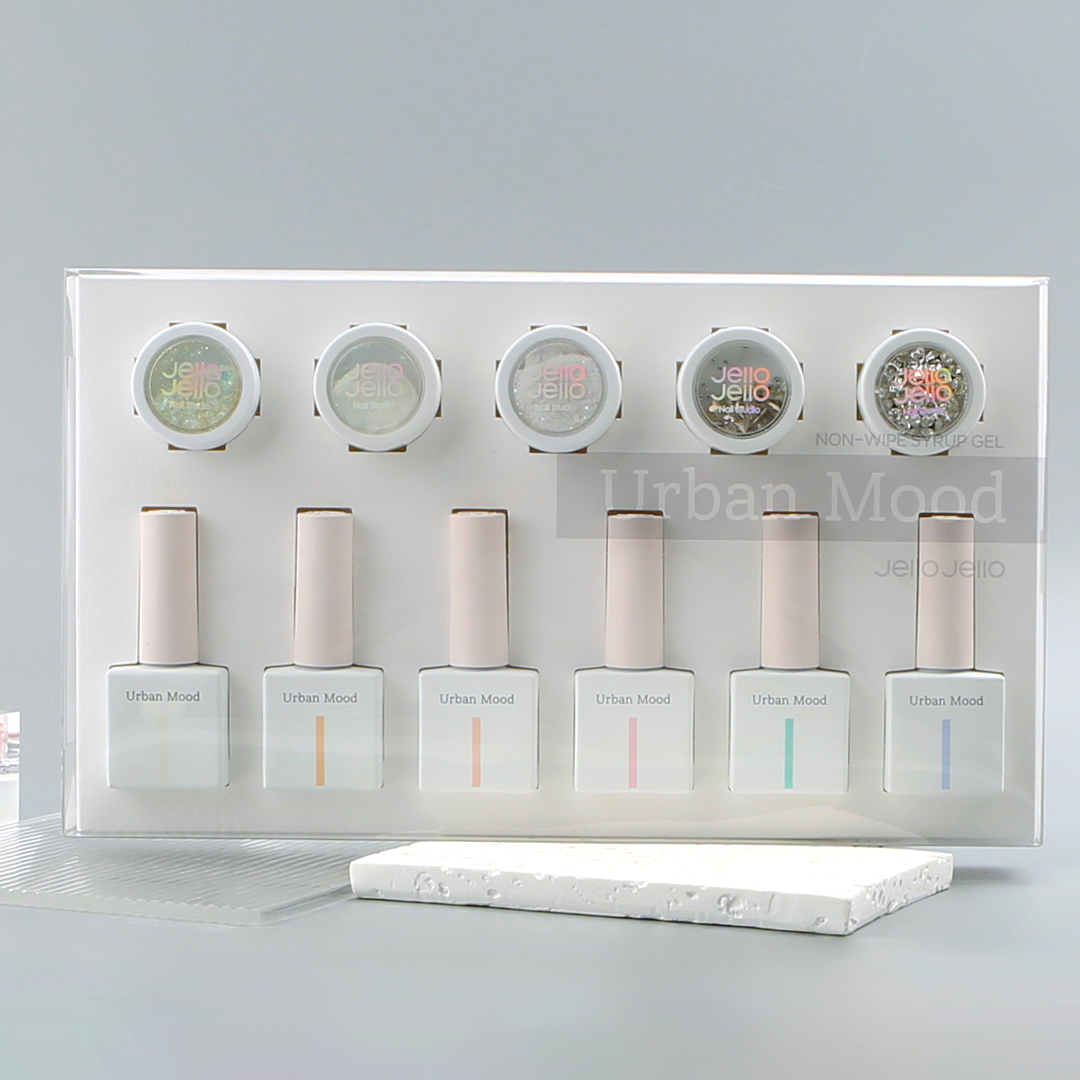 JELLO JELLO Urban Mood Special Kit Non-Wipe Syrup Gel Nail 6-Piece Set (JJ-43~JJ-48)
