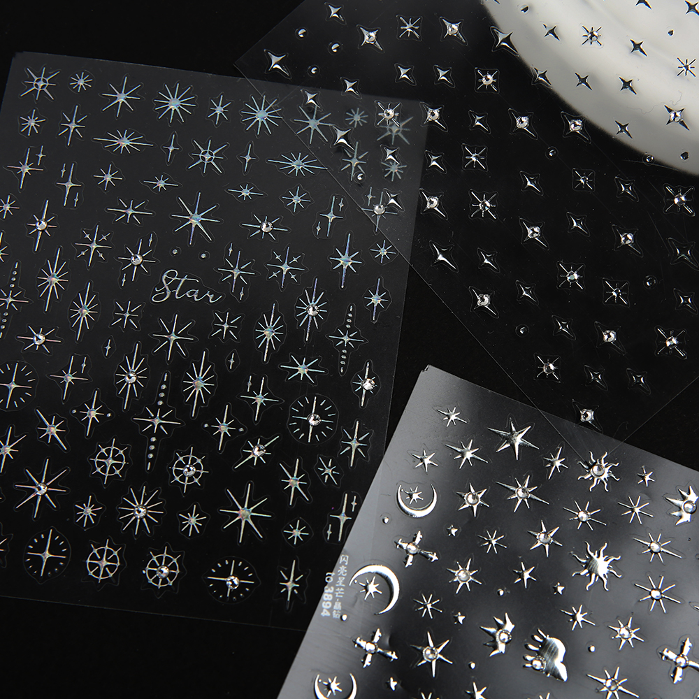 JelloJello Self Gel Nail Art Kirakira Stickers 4 Types (CNS069~CNS084)