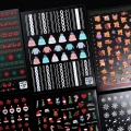 JelloJello Self Gel Nail Art Christmas Embossed Stickers 9 Types (CNS093~CNS102)