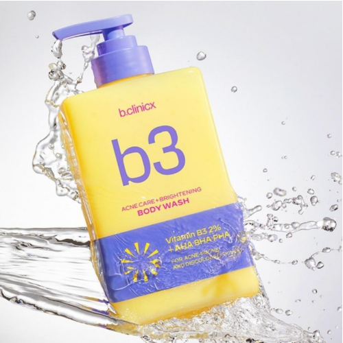 b.clinicx b3 Acne Clear Brightening Body Wash 500ml